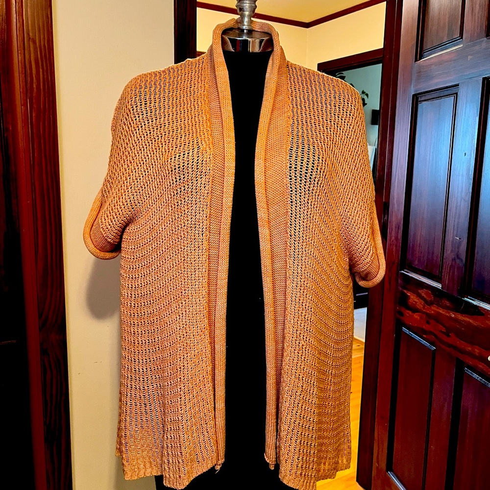 Lucca Couture peach/orange mixed knit. Sleeveless